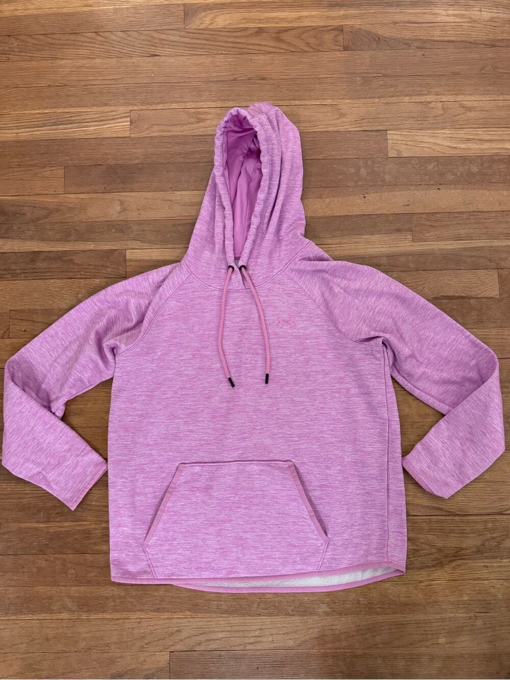 Under Armour Women's Pink Heathered Pullover Hoodie - Size XL
 b24